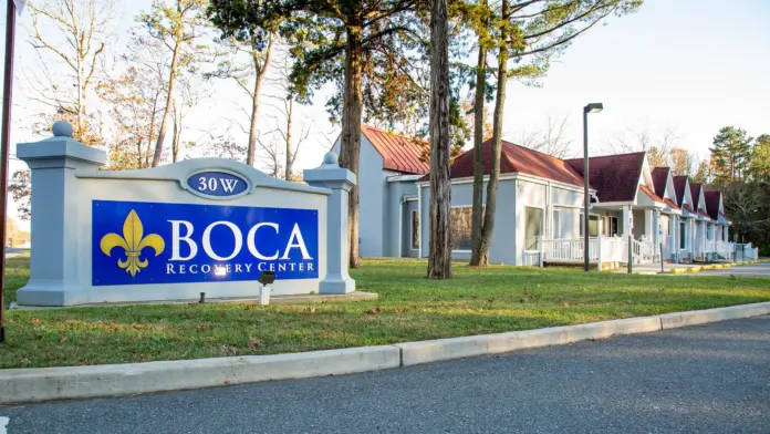 Boca Recovery Center Galloway NJ, exterior with brand sign