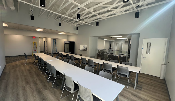 Dining room at Boca Recovery Center in Huntington, Indiana