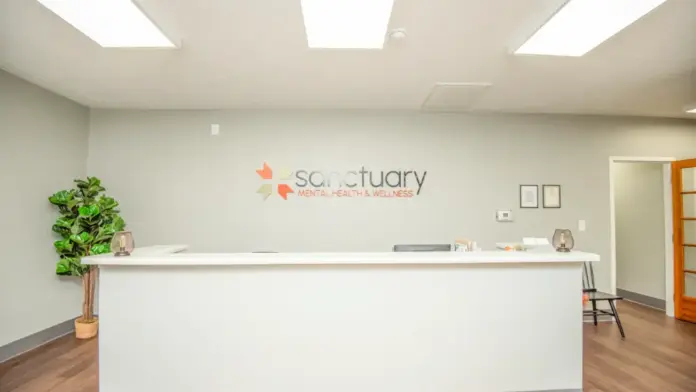 Front reception desk space at Sanctuary Mental Health & Wellness in Seymour, TN